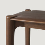 PI bench - varnished teak - brown White Cliff Studio Bench / Dining Bench