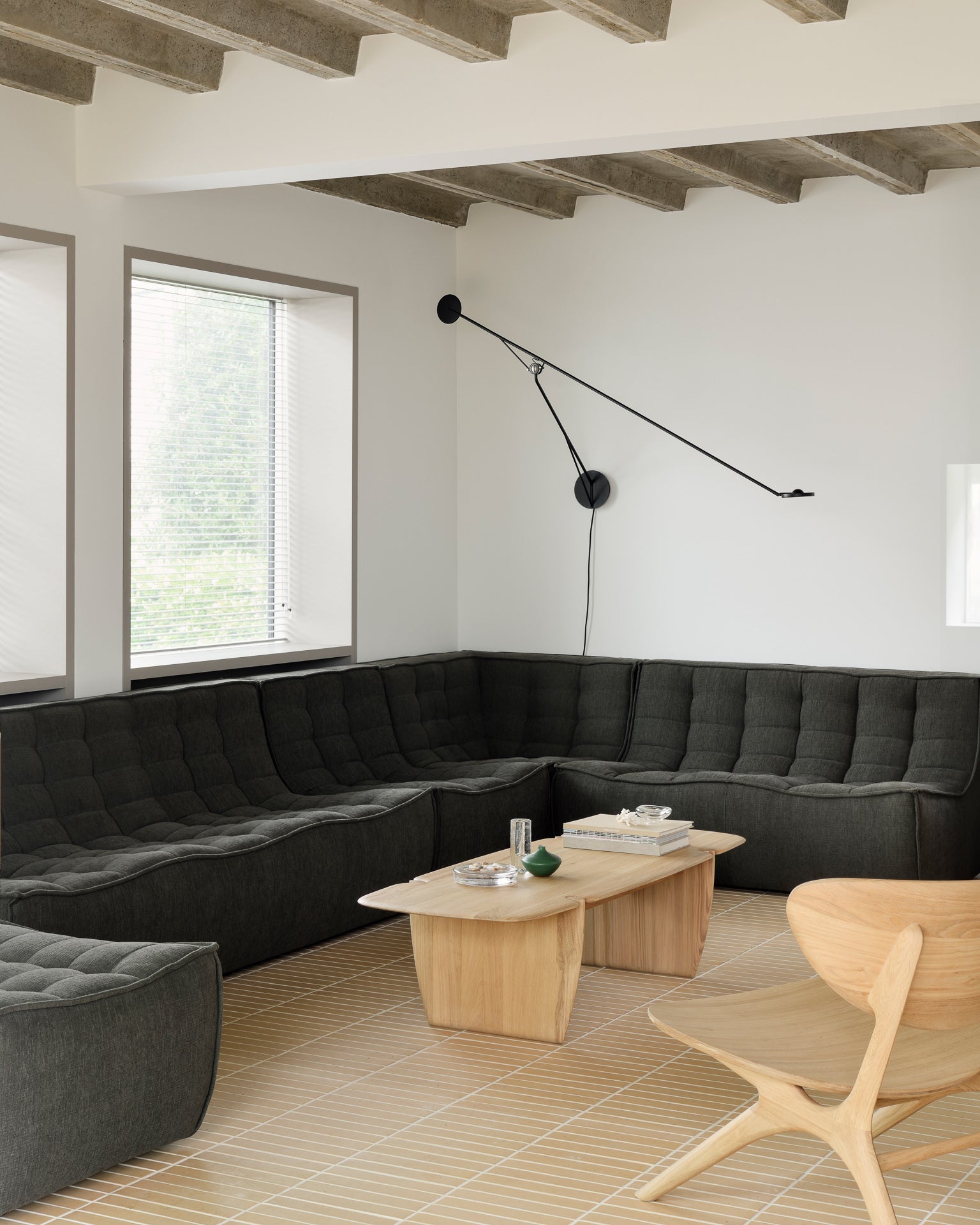 PI coffee table - oak - rectangular White Cliff Studio COFFEE TABLE