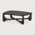 PI coffee table - varnished mahogany - dark brown - pebble shape White Cliff Studio COFFEE TABLE