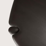 PI coffee table - varnished mahogany - dark brown - pebble shape White Cliff Studio COFFEE TABLE