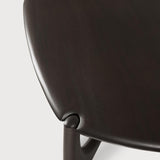 PI coffee table - varnished mahogany - dark brown - pebble shape White Cliff Studio COFFEE TABLE