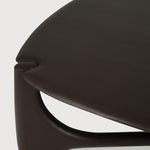 PI coffee table - varnished mahogany - dark brown - pebble shape White Cliff Studio COFFEE TABLE