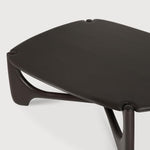 PI coffee table - varnished mahogany - dark brown - pebble shape White Cliff Studio COFFEE TABLE