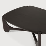 PI coffee table - varnished mahogany - dark brown - pebble shape White Cliff Studio COFFEE TABLE