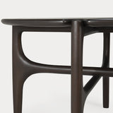 PI coffee table - varnished mahogany - dark brown - round White Cliff Studio COFFEE TABLE