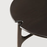 PI coffee table - varnished mahogany - dark brown - round White Cliff Studio COFFEE TABLE