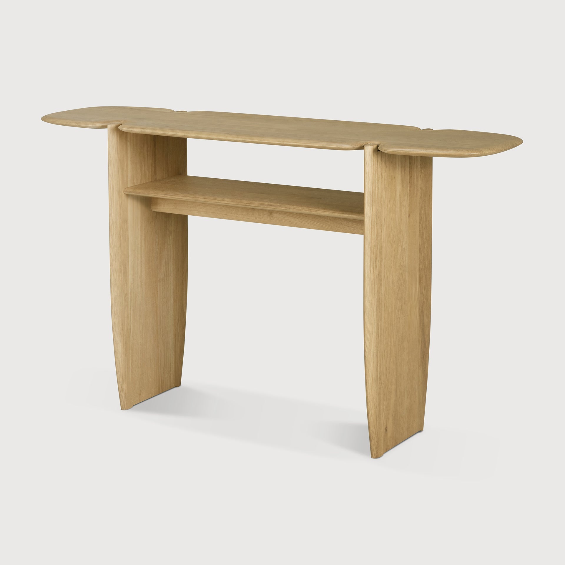 PI console - oak - 2 legs White Cliff Studio Console Table