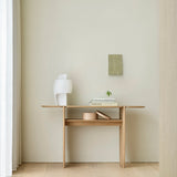 PI console - oak - 2 legs White Cliff Studio Console Table