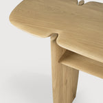 PI console - oak - 2 legs White Cliff Studio Console Table