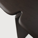 PI console - varnished mahogany - dark brown - 2 legs White Cliff Studio Console Table