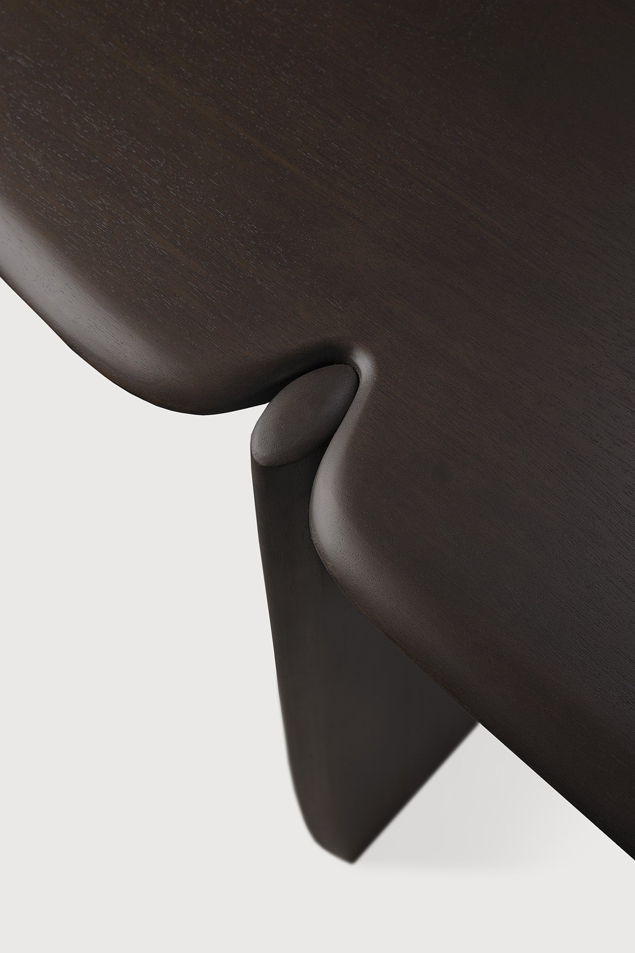 PI console - varnished mahogany - dark brown - 2 legs White Cliff Studio Console Table