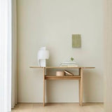 PI console - varnished mahogany - dark brown - 2 legs White Cliff Studio Console Table