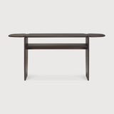 PI console - varnished mahogany - dark brown - 2 legs White Cliff Studio Console Table