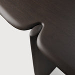 PI console - varnished mahogany - dark brown - 2 legs White Cliff Studio Console Table