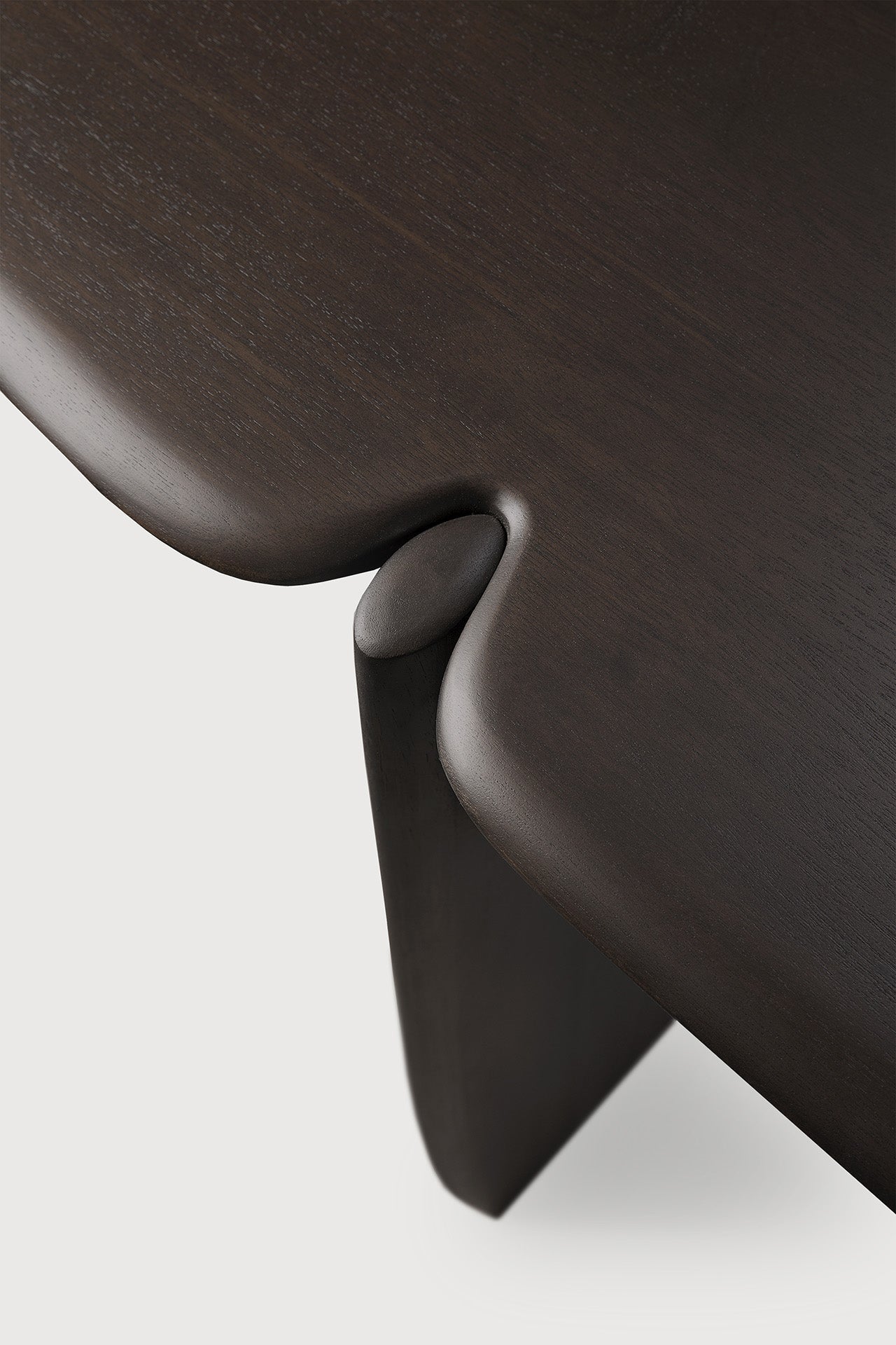 PI console - varnished mahogany - dark brown - 2 legs White Cliff Studio Console Table