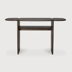 PI console - varnished mahogany - dark brown - 2 legs White Cliff Studio Console Table