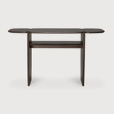 PI console - varnished mahogany - dark brown - 2 legs White Cliff Studio Console Table