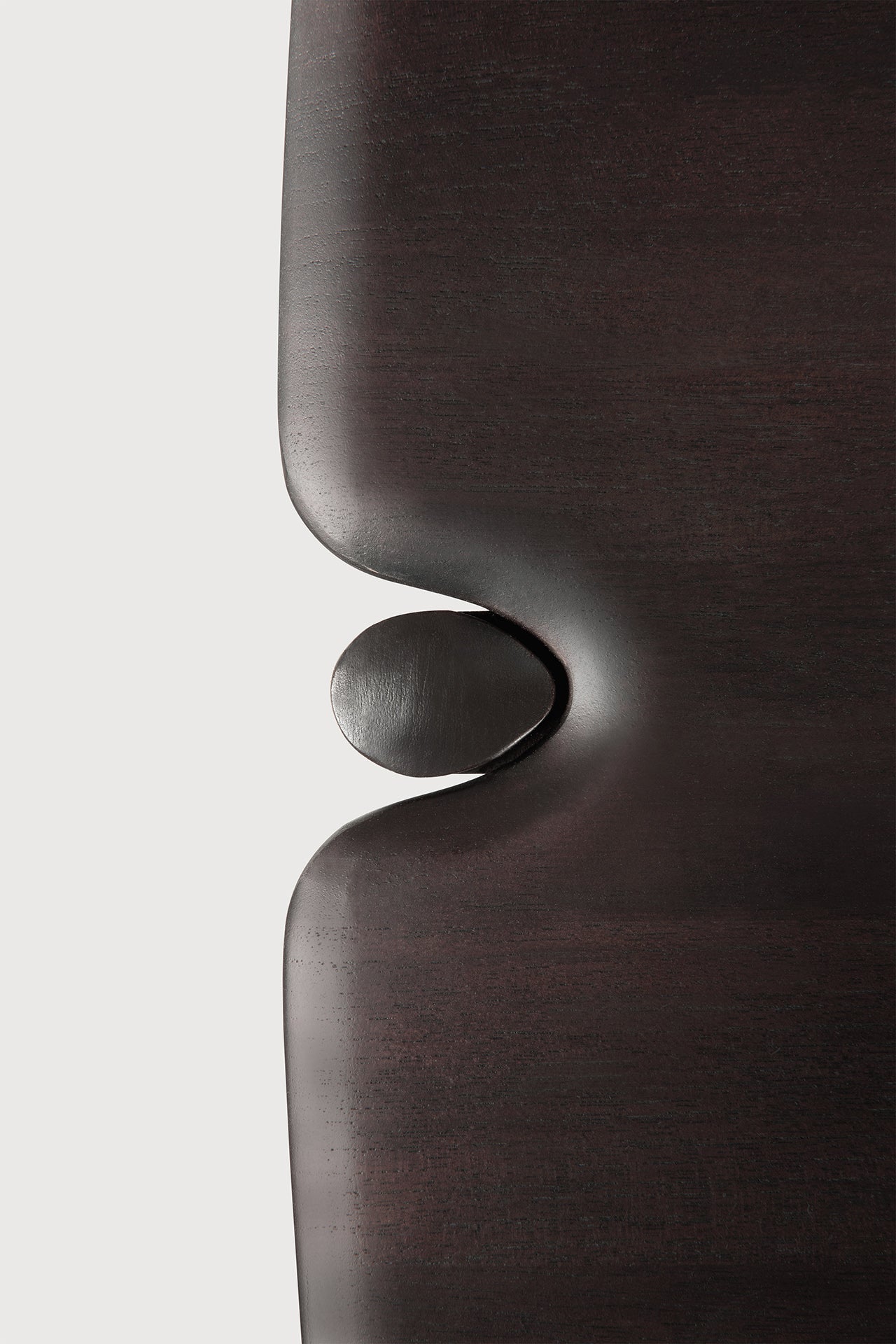 PI console - varnished teak - dark brown - 6 legs White Cliff Studio Console Table