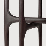 PI console - varnished teak - dark brown - 6 legs White Cliff Studio Console Table