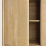 PI cupboard - oak - 2 doors White Cliff Studio Cab inet
