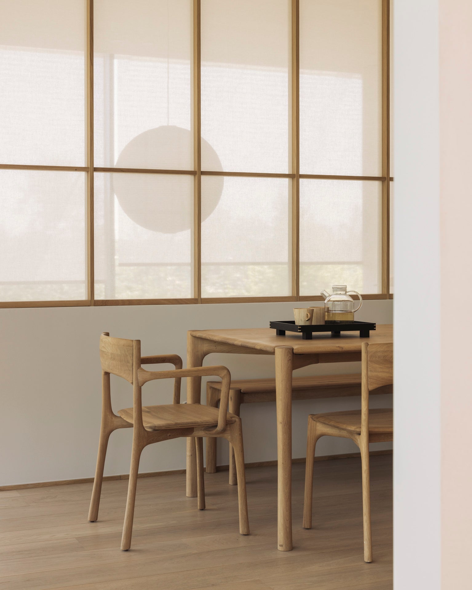 PI dining chair - oak White Cliff Studio Dining Chair