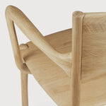 PI dining chair - oak - with arms White Cliff Studio Dining Chair