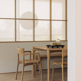 PI dining chair - oak - with arms White Cliff Studio Dining Chair