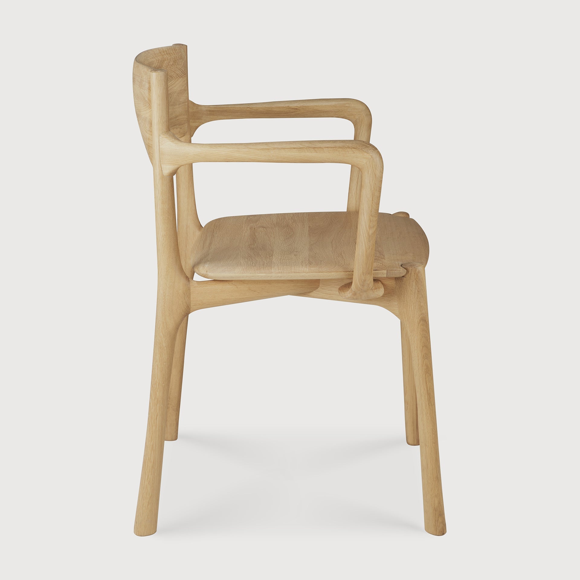 PI dining chair - oak - with arms White Cliff Studio Dining Chair