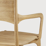 PI dining chair - oak - with arms White Cliff Studio Dining Chair
