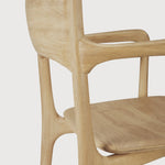 PI dining chair - oak - with arms White Cliff Studio Dining Chair