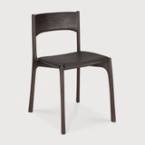 PI dining chair - varnished teak - dark brown White Cliff Studio Dining Chair