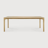 PI dining table - oak - rectangular White Cliff Studio Dining Table