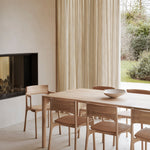 PI dining table - oak - rectangular White Cliff Studio Dining Table