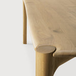PI dining table - oak - rectangular White Cliff Studio Dining Table