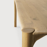 PI dining table - oak - rectangular White Cliff Studio Dining Table