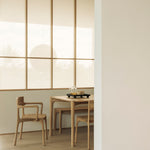 PI dining table - oak - rectangular White Cliff Studio Dining Table