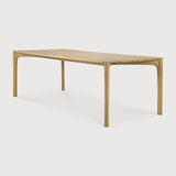 PI dining table - oak - rectangular White Cliff Studio Dining Table