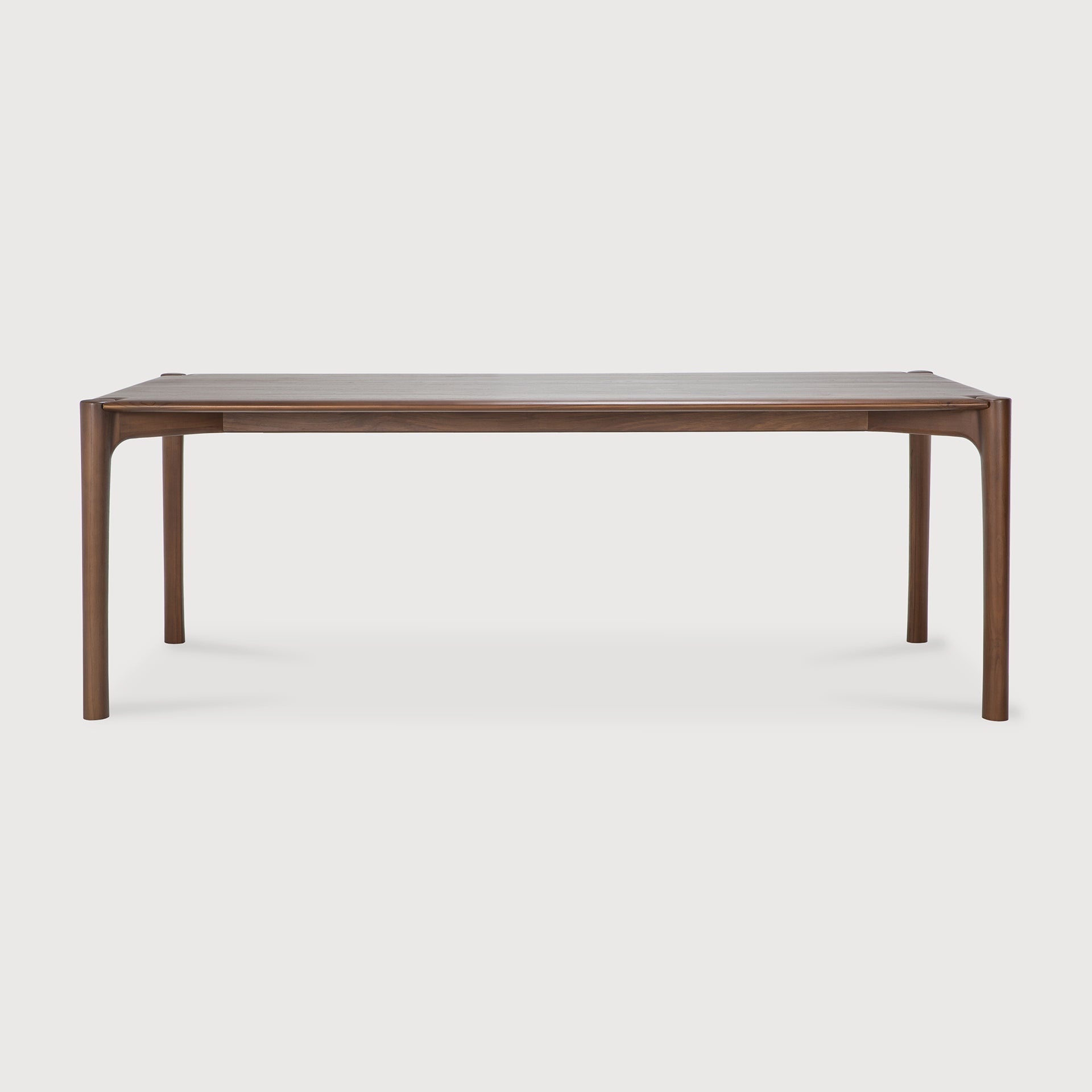 PI dining table - varnished teak - brown - rectangular White Cliff Studio Dining Table