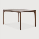 PI dining table - varnished teak - brown - rectangular White Cliff Studio Dining Table