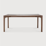 PI dining table - varnished teak - brown - rectangular White Cliff Studio Dining Table