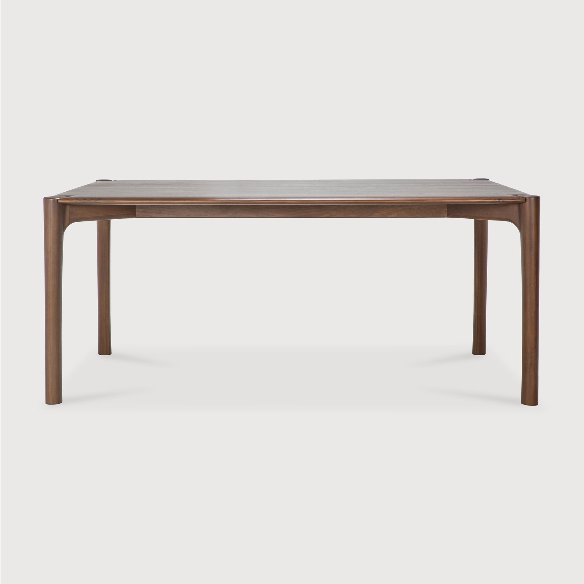 PI dining table - varnished teak - brown - rectangular White Cliff Studio Dining Table