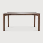 PI dining table - varnished teak - brown - rectangular White Cliff Studio Dining Table