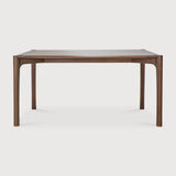 PI dining table - varnished teak - brown - rectangular White Cliff Studio Dining Table