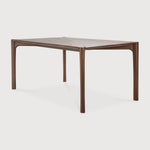 PI dining table - varnished teak - brown - rectangular White Cliff Studio Dining Table