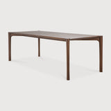 PI dining table - varnished teak - brown - rectangular White Cliff Studio Dining Table