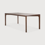 PI dining table - varnished teak - brown - rectangular White Cliff Studio Dining Table