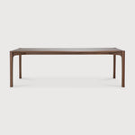 PI dining table - varnished teak - brown - rectangular White Cliff Studio Dining Table