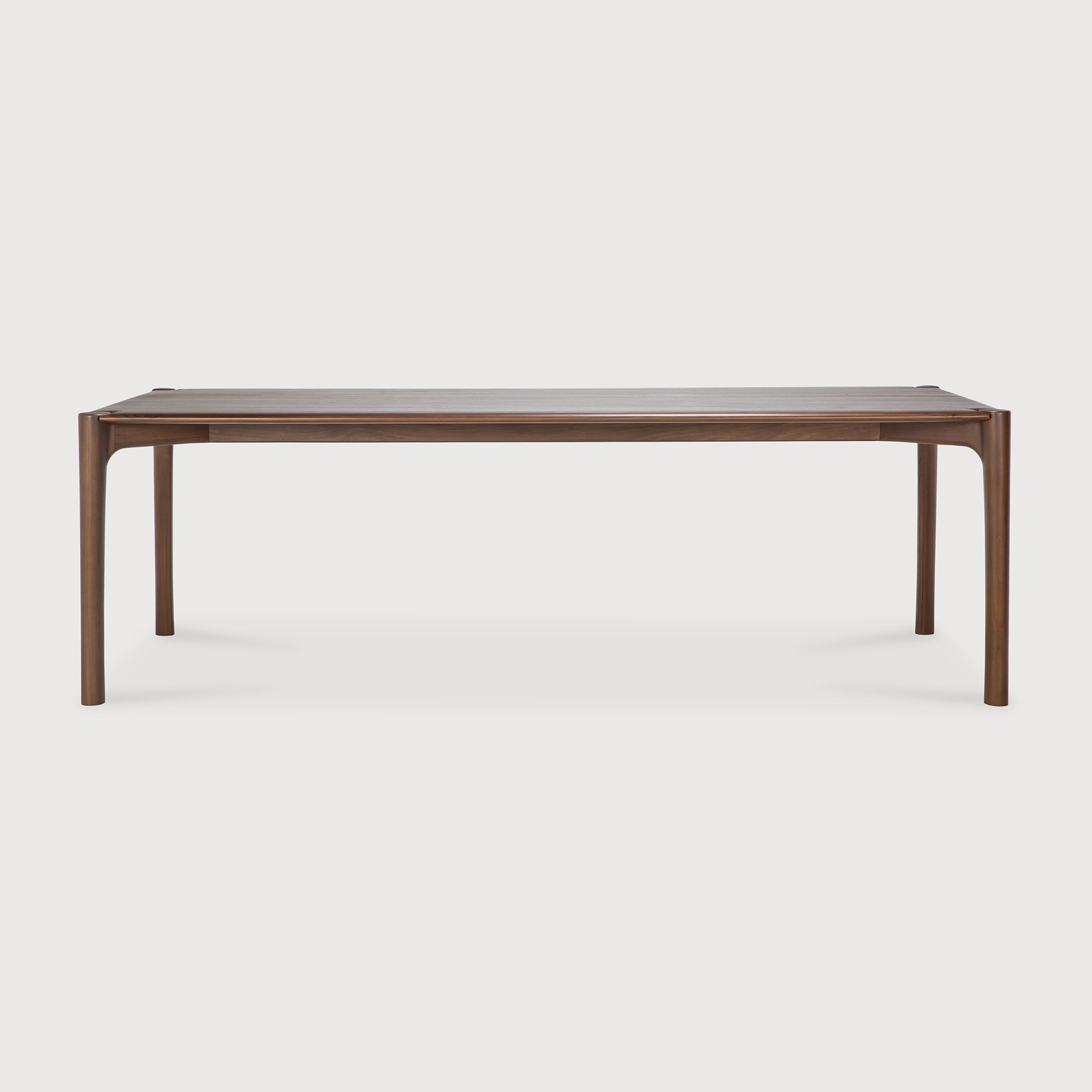 PI dining table - varnished teak - brown - rectangular White Cliff Studio Dining Table