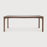 PI dining table - varnished teak - brown - rectangular White Cliff Studio Dining Table