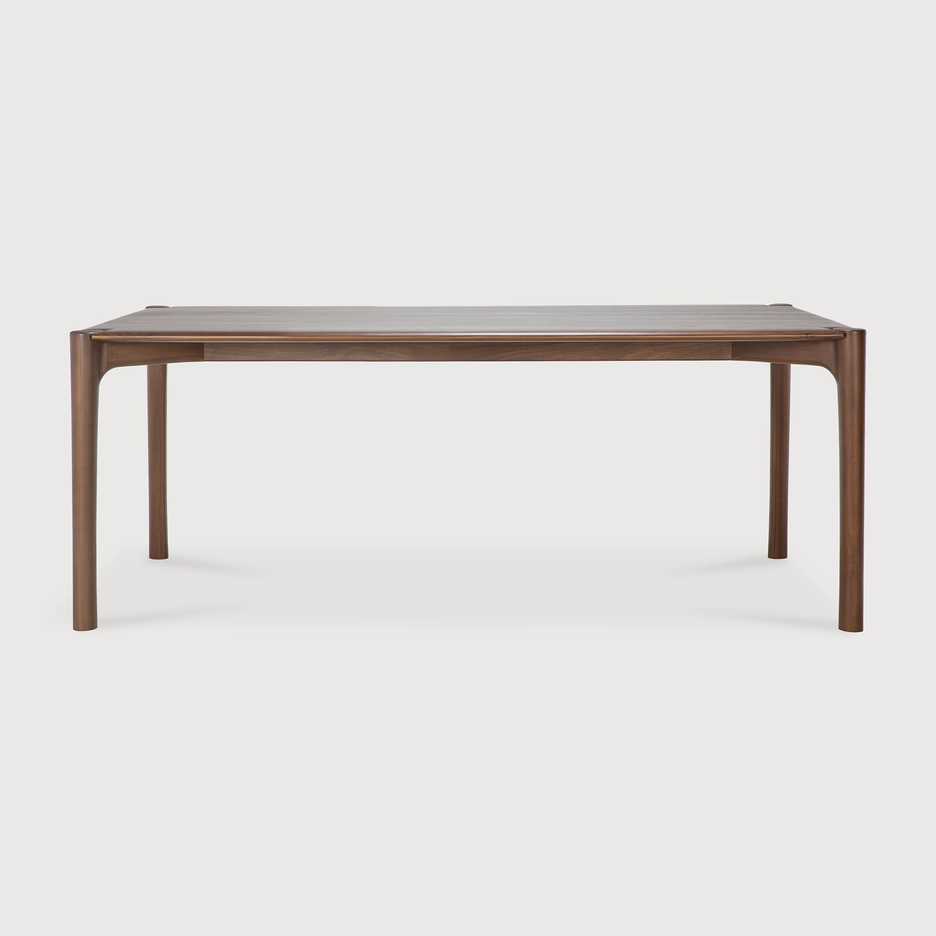 PI dining table - varnished teak - brown - rectangular White Cliff Studio Dining Table